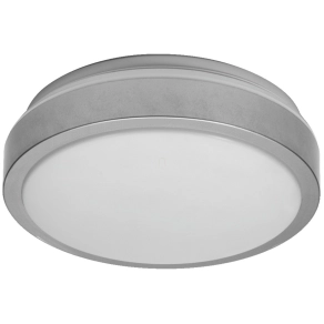   Osram Essential Orbis – Mennyezeti és fali lámpa E27 foglalattal, ezüst színű fém házzal, IP20, 220mm átmérő