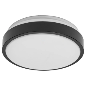   Osram Essential Orbis – Fekete mennyezeti/fali lámpa 280mm átmérővel, 2 db E27 foglalattal, IP20