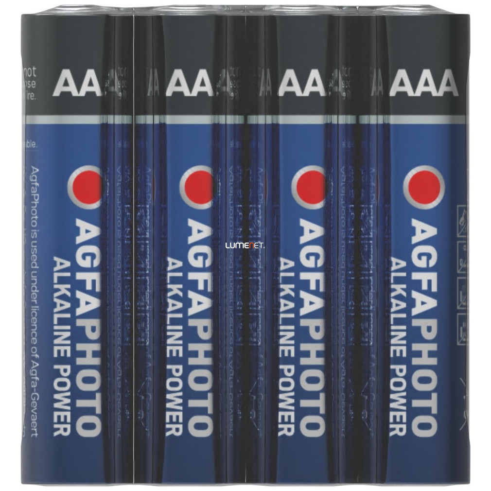 AAA elem alkáli 4db/csomag (AgfaPhoto)