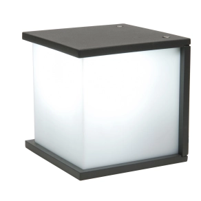 Kültéri fali kocka lámpa, szürke színű - Box Cube Lutec 5184601118