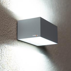   Bontott csomagolású Lutec 5189102032 Gemini 11W 4000K 500lm IP54 le/fel világító kültéri fali LED lámpa