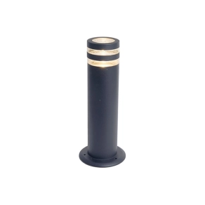 Csíkos kültéri állólámpa, 40 cm, sötétszürke színű - Focus Lutec 7204803118