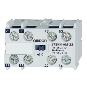   OMRON  J73KN-AM-22 Segédérintkező, 4 pólusú, 2M2B J7KNA mágneskapcsolóhoz