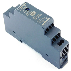   DIN sínre pattintható tápegység, Vin: 85-264VAC 120-370VDC, Vout: 5 VDC (0-2,4A), P: 12W Mean Well HDR-15-5