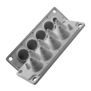   Morek kábelbevezető, MC10, IP54, RAL7035 szürke UL94 V0 (103552) (beütő tüskék nélkül) MBA1N10X11