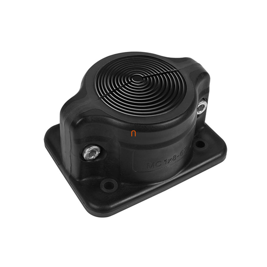 Nyitható kábelbevezető MC 1x8-67mm IP55 RAL 9005 fekete Morek MBA4N18B11 (lángállóság: UL94 V0)