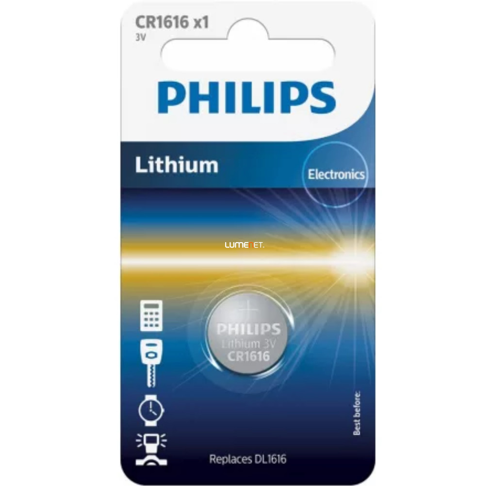 Philips gombelem CR1616/00B Lithium 3V