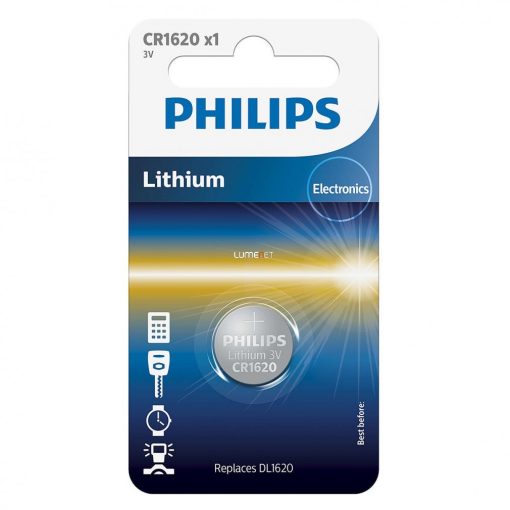 Philips Gombelem CR1620/00B Lithium 3V