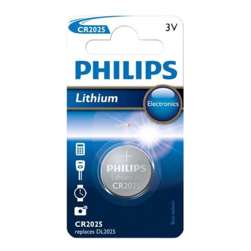 Philips Gombelem CR2025/01B Lithium 3V
