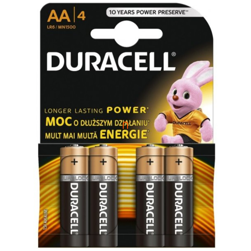 Duracell ceruza elem AA 1,5V 4 darabos (Basic)