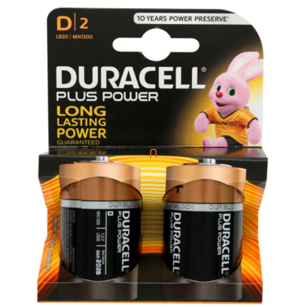 Duracell góliát elem R20 1,5V 2 darabos (Basic)