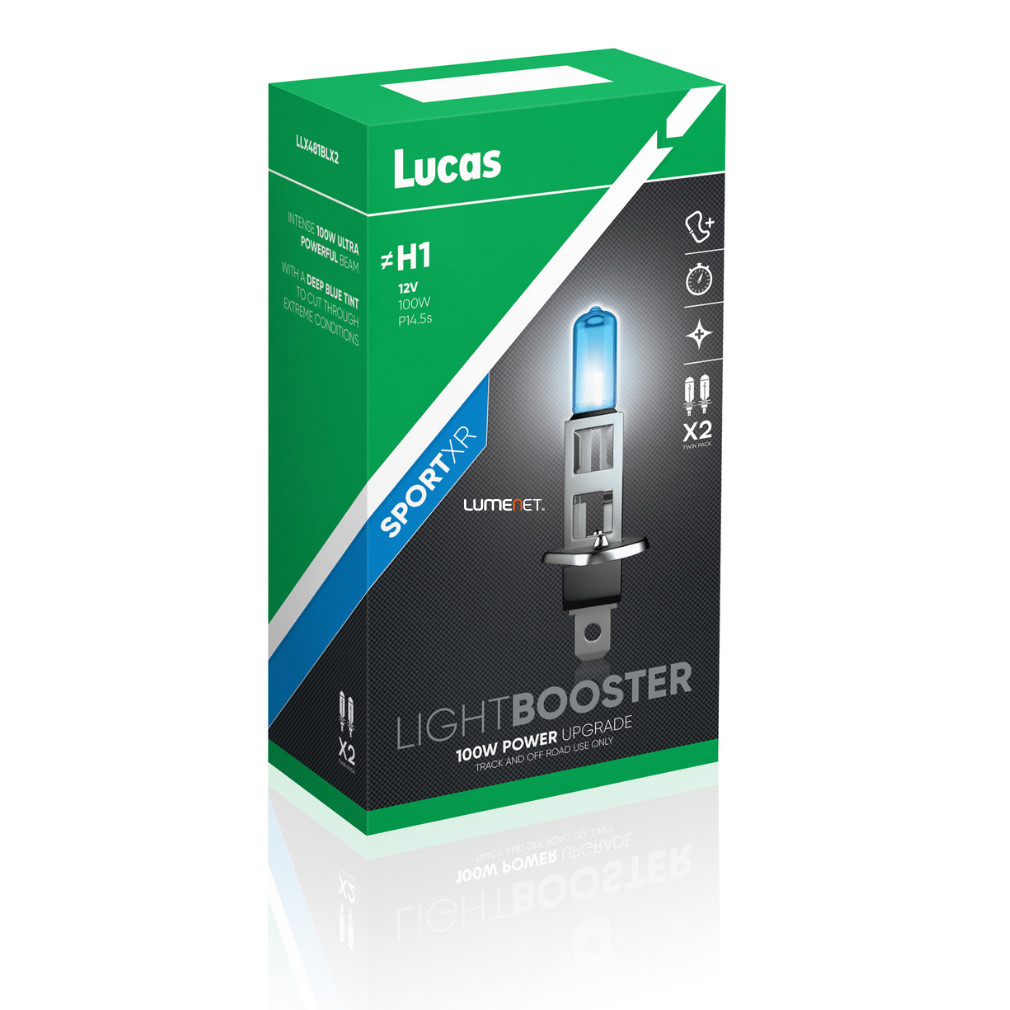 Lucas LightBooster Rally H1 autóizzó 12V 100W, 2db/csomag
