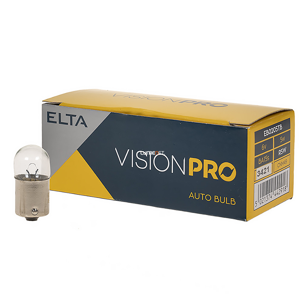 Elta Vision Pro 6V R5W motorkerékpár jelzőizzó, 10db/csomag