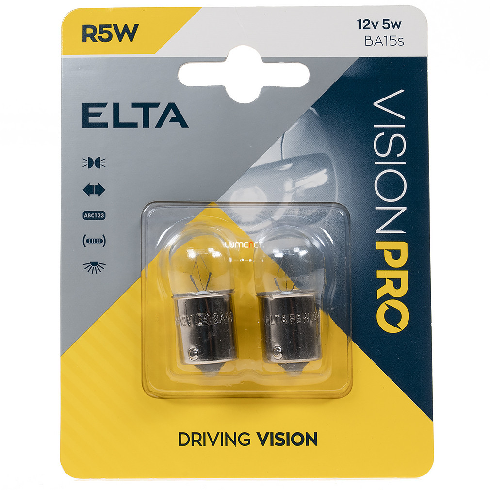 Elta Vision Pro 12V R5W jelzőizzó, 2db/bliszter