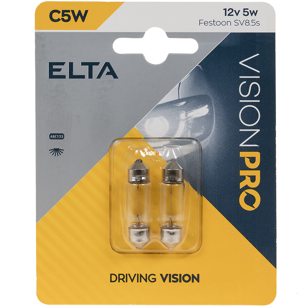 Elta Vision Pro 12V C5W jelzőizzó 35mm, 2db/bliszter
