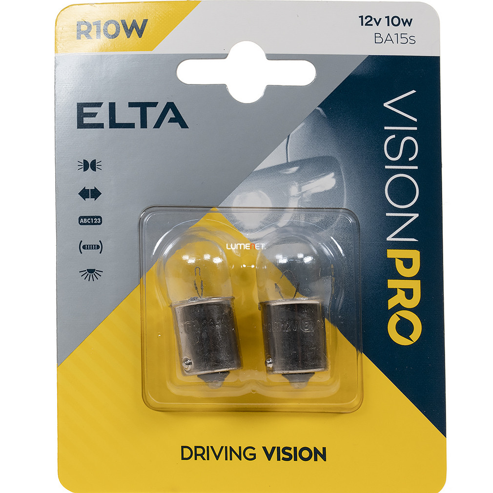 Elta Vision Pro 12V R10W jelzőizzó, 2db/bliszter