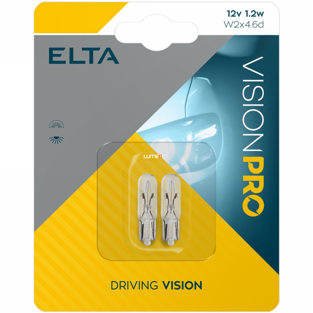 Elta Vision Pro W2x4,6d jelzőizzó 12V 1,2W, 2db/bliszter