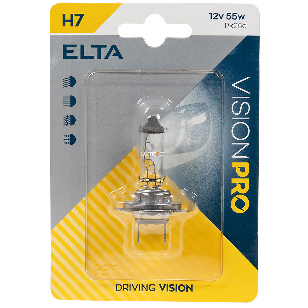 Elta Vision Pro H7 autóizzó 12V 55W, 1db/bliszter