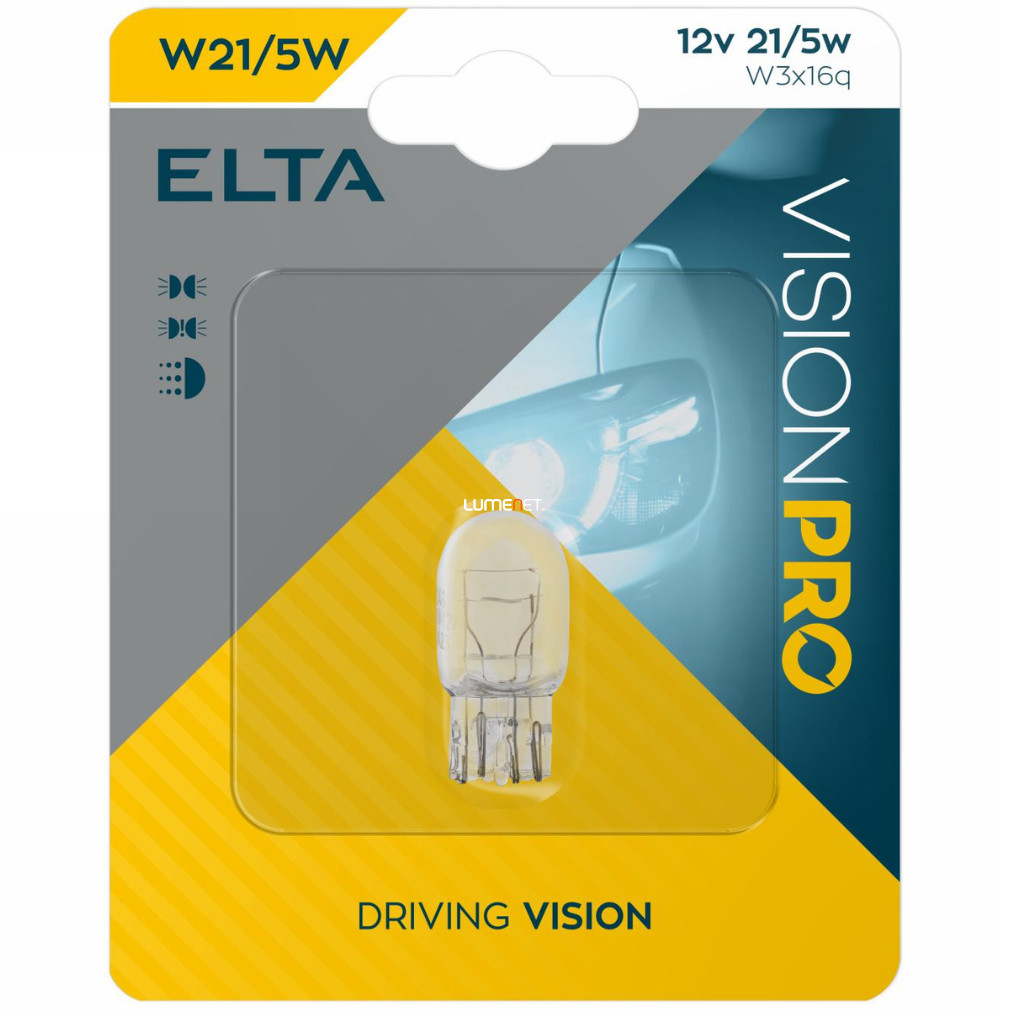 Elta Vision Pro W21/5W jelzőizzó 12V 21W, 1db/bliszter