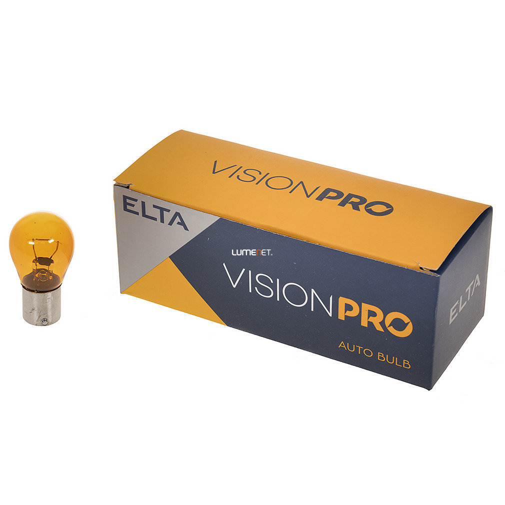Elta Vision Pro 12V PY21W sárga jelzőizzó, 10db/csomag