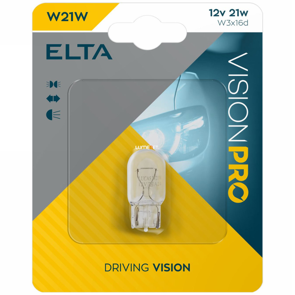 Elta Vision Pro T20 jelzőizzó 12V 21W, 1db/bliszter