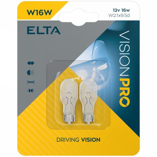Elta Vision Pro W16W jelzőizzó 12V 16W, 2db/bliszter