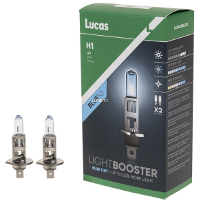   Lucas LightBooster Blue H1 autóizzó 12V 55W, +50%, 2db/csomag