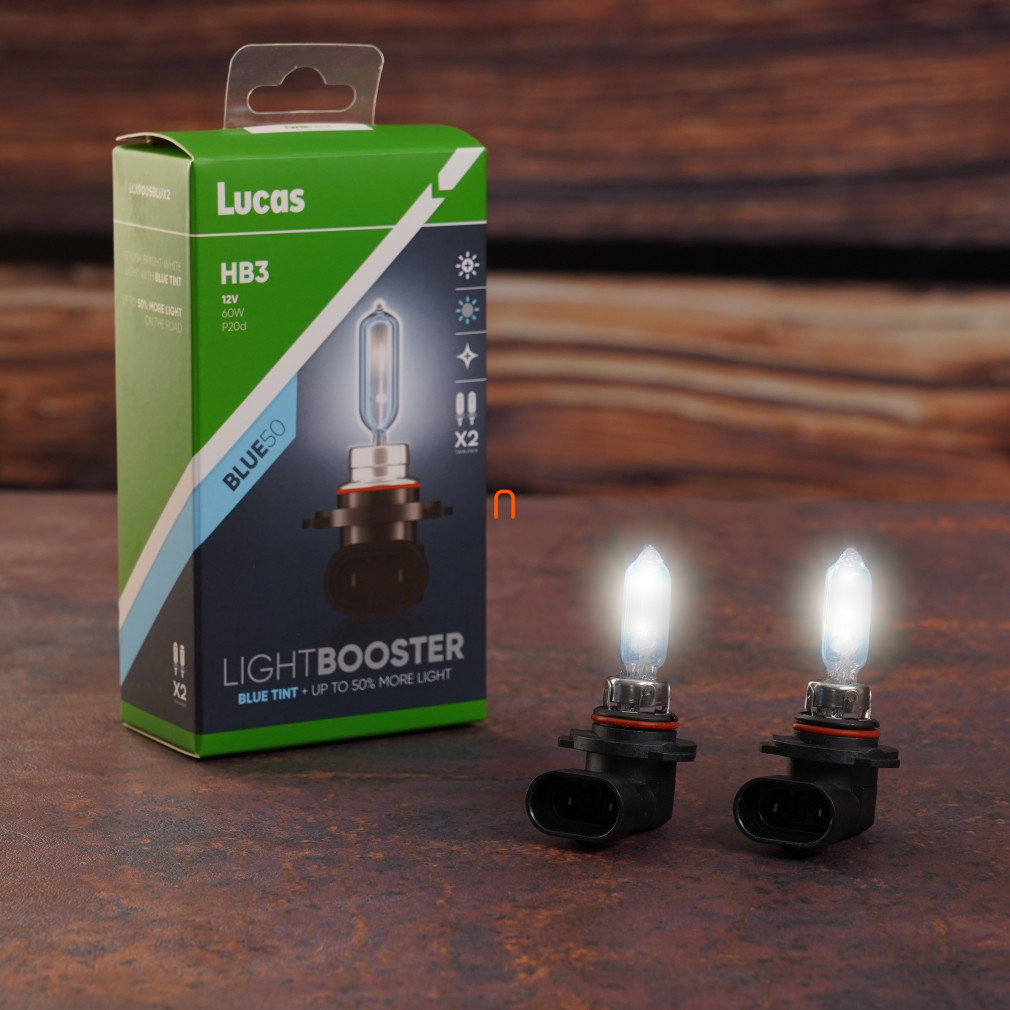 Lucas LightBooster Blue HB3 autóizzó 12V 60W, +50%, 2db/csomag