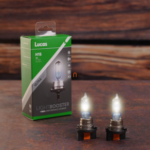   Lucas LightBooster H15 autóizzó 12V, 55W, +150%, 2db/csomag