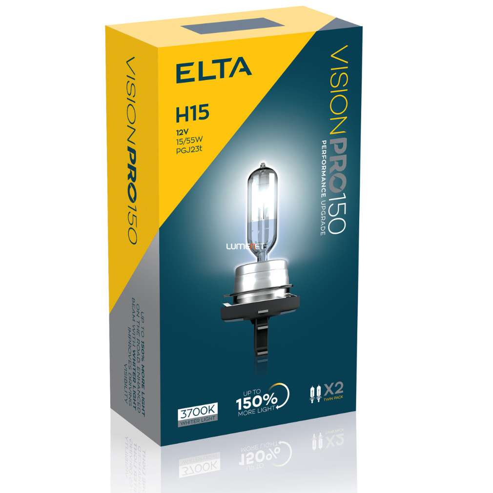 Elta Vision Pro H15 autóizzó 12V 55W +150%, 2db/csomag