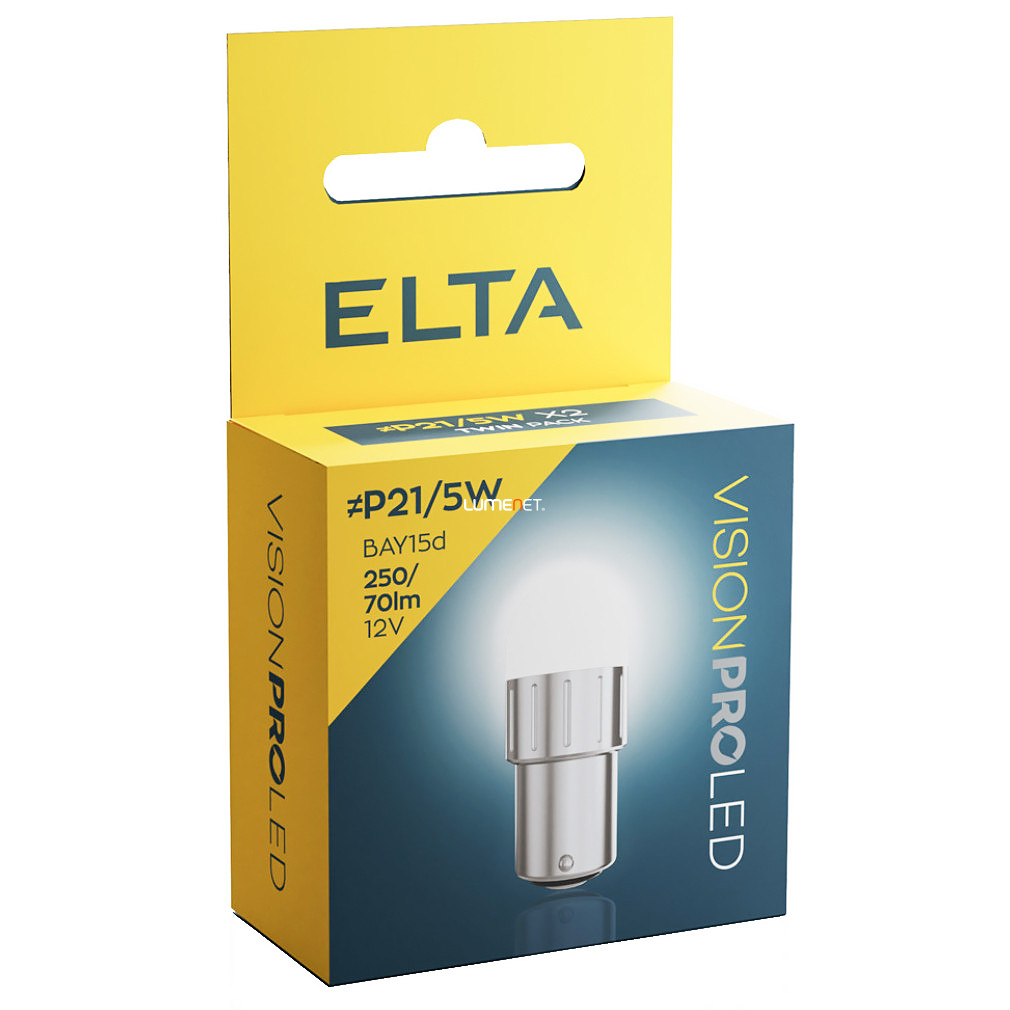 Elta Vision Pro P21/5W LED jelzőizzó 12V 2,4W, 2db/csomag