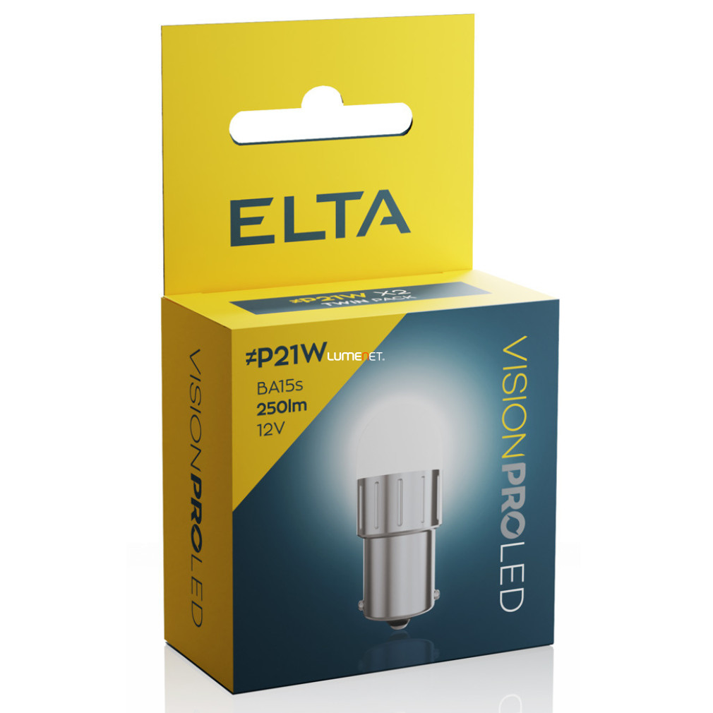 Elta Vision Pro P21W LED jelzőizzó 12V 2,4W, 2db/csomag