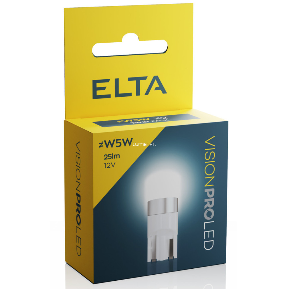 Elta Vision Pro W5W LED jelzőizzó 12V 1W, 2db/csomag