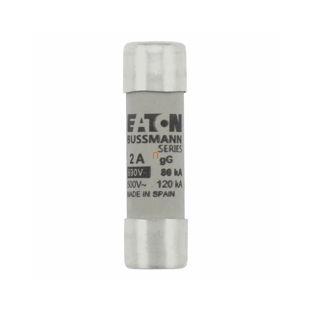 Eaton C14G2 CYLINDRICAL FUSE 14 x 51 2A GG 690V AC Hengeres betét 14x51mm, 690V AC, gG