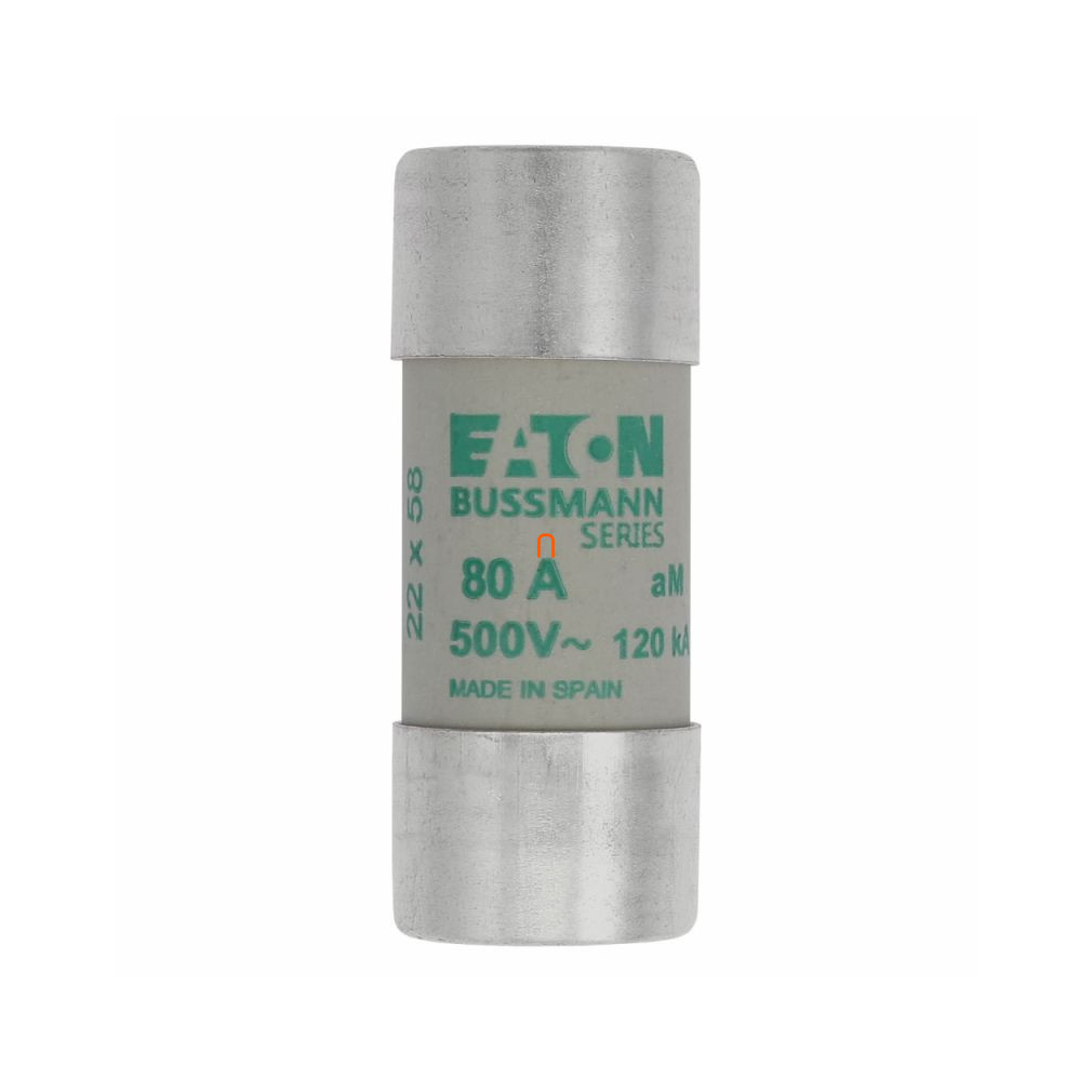 Eaton C22M80 CYLINDRICAL FUSE 22 x 58 80A AM 690V AC Hengeres betét 22x58mm, 690V AC, aM