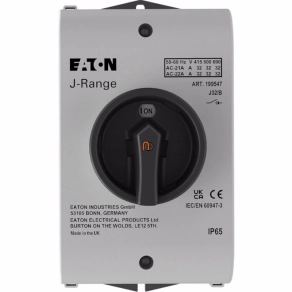   Eaton J főkapcsoló, 32A, tokozott, három pólusú, fekete forg.kar, j32/b-199547