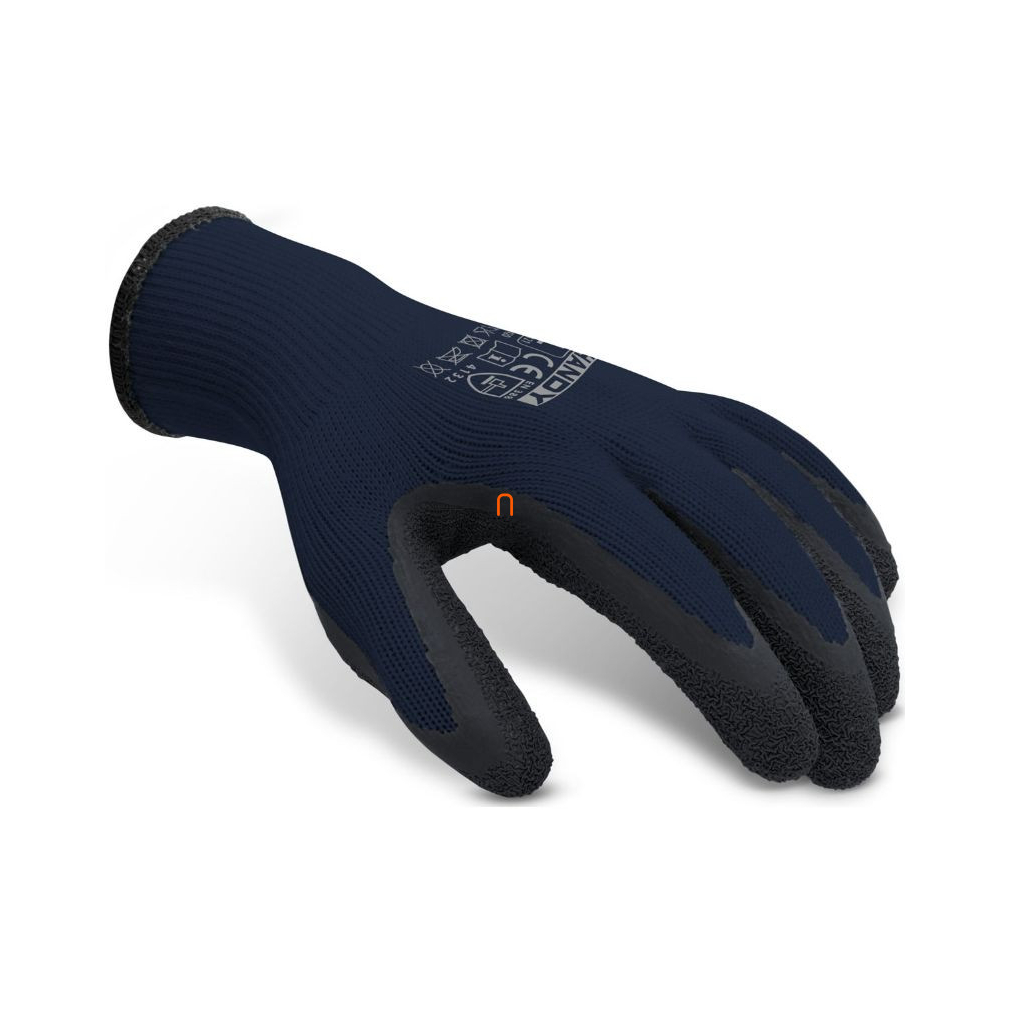 Poliészter kesztyű latex bevonattal 11134XL12