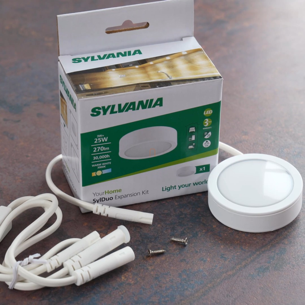 Süllyeszthető LED lámpa 3W, 3000K, 270lm, fehér - SylDuo Round Sylvania 5844