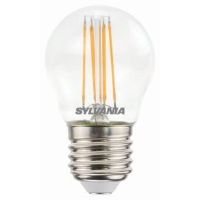   LED kisgömb 4,5W E27 470lm 2700K meleg fehér COG fényforrás 300fok Ra80 230V ToLEDo RT Ball átlátszó 0029503 Sylvania