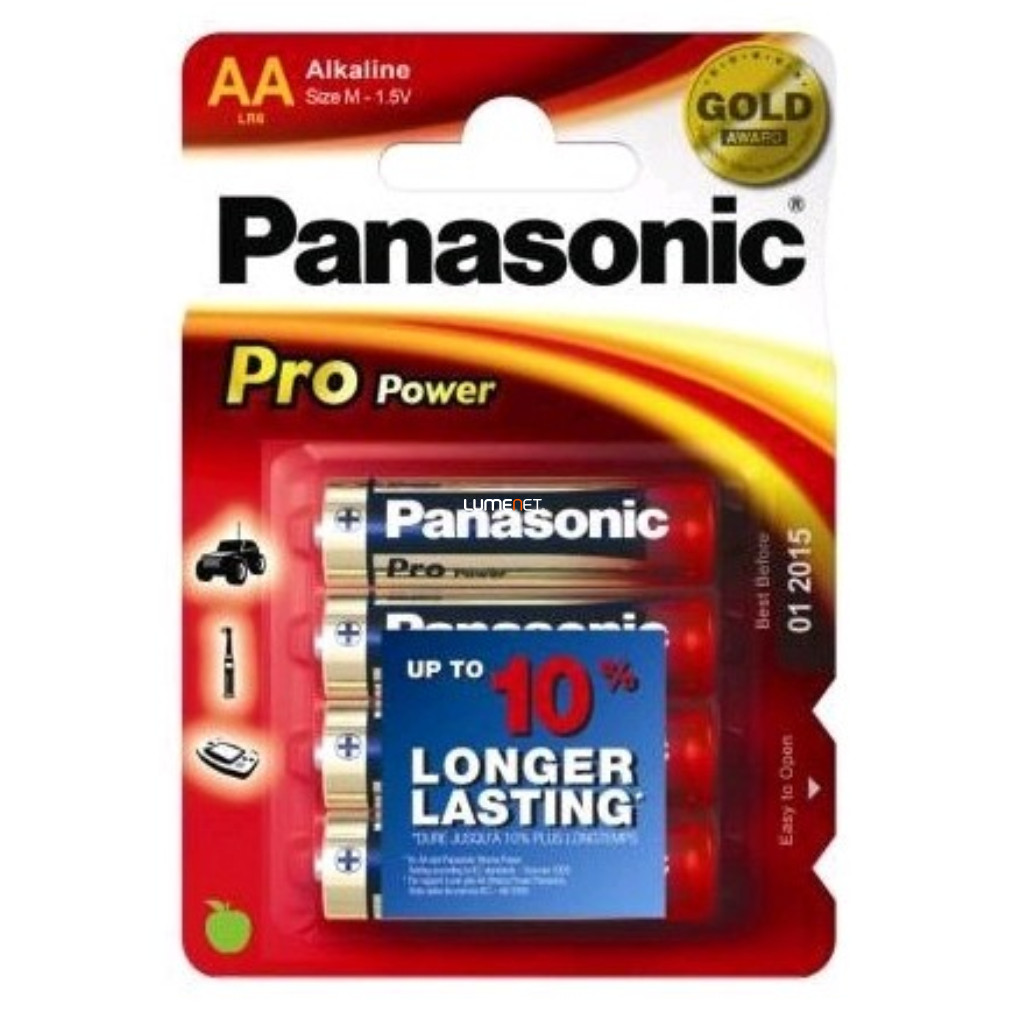 Panasonic pro-power AA alkáli ceruza elem 4db/bliszter