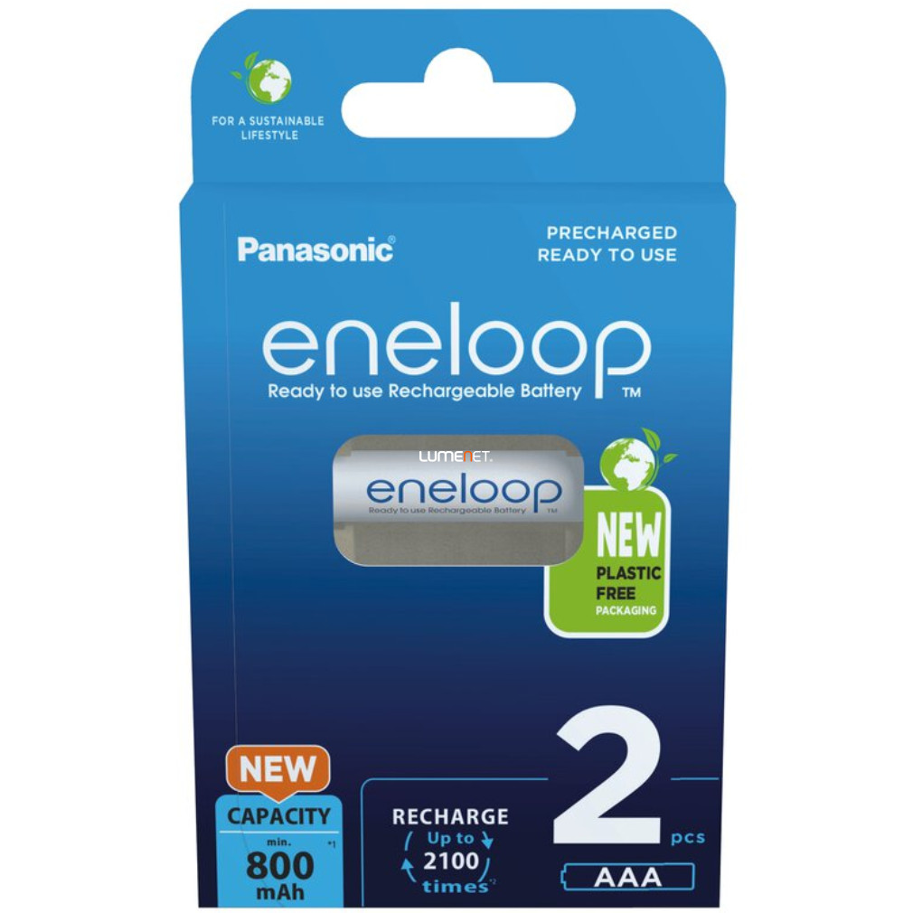 Eneloop AAA Ni-MH akkumulátor 800mAh 2db/csomag