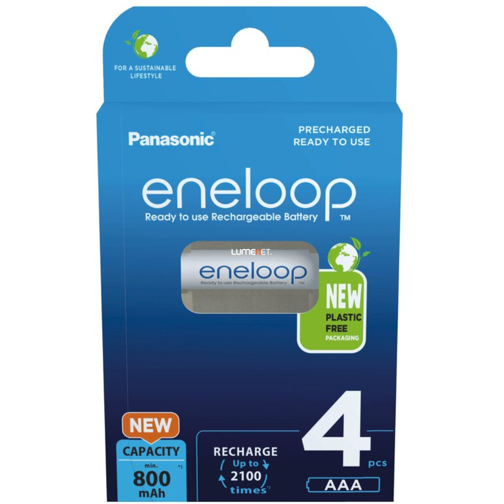 Eneloop AAA Ni-MH akkumulátor 800mAh 4db/csomag