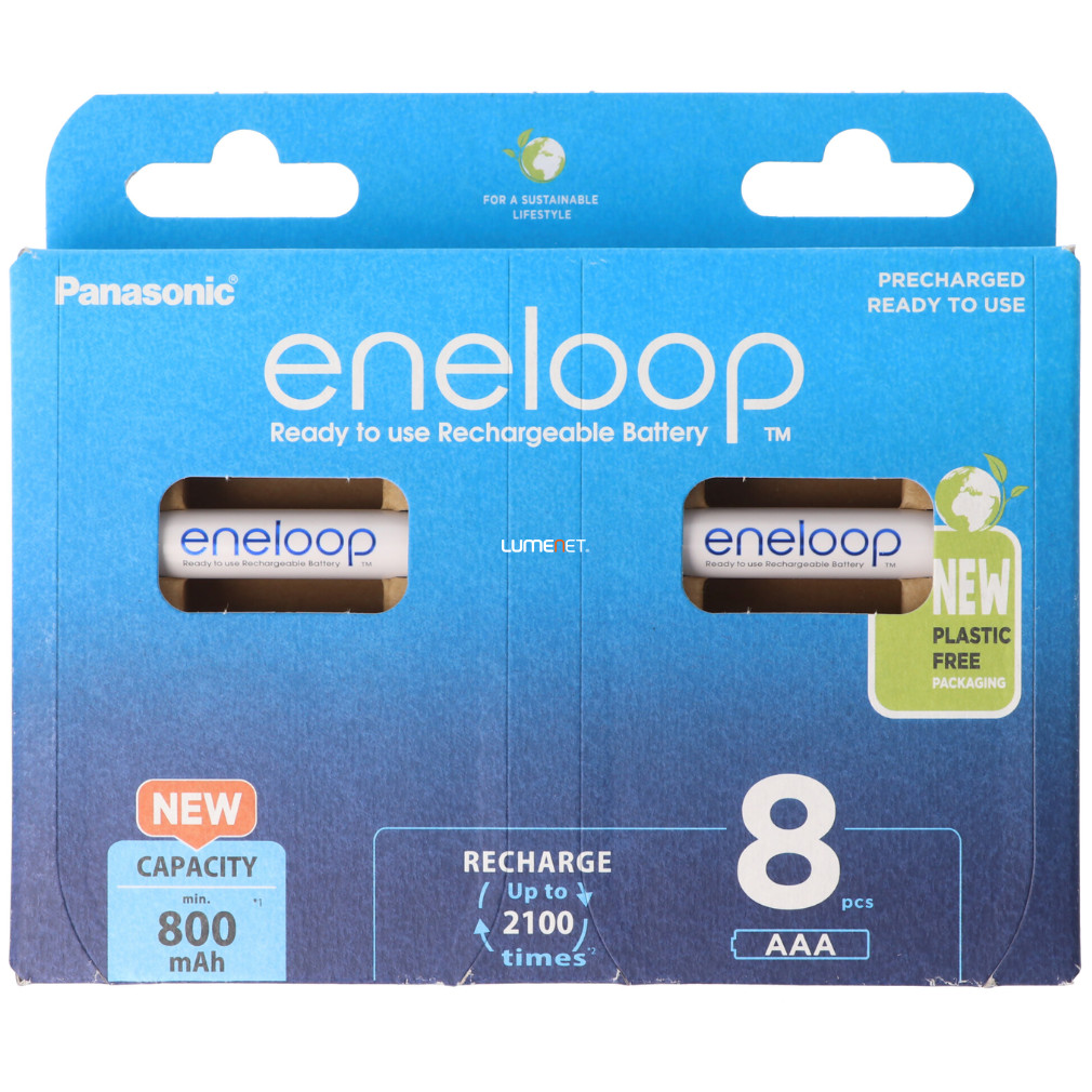 Eneloop AAA Ni-MH akkumulátor 800mAh 8db/csomag