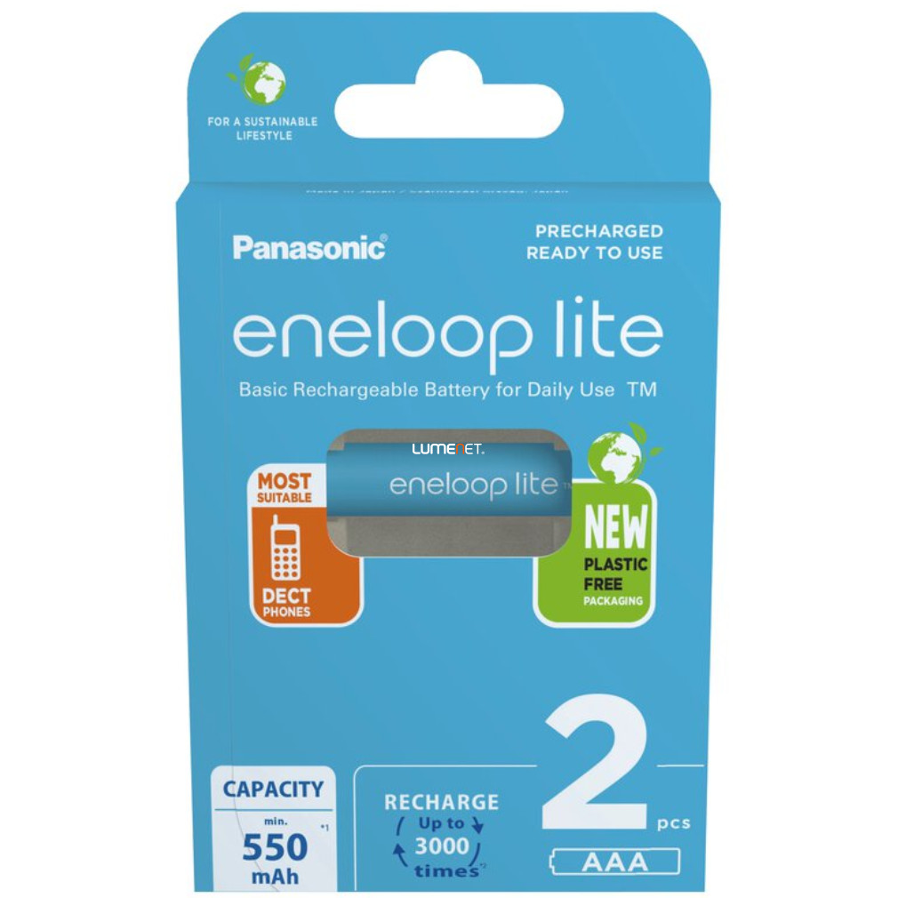 Eneloop Lite BE AAA Ni-MH akkumulátor 550mAh 2db/csomag