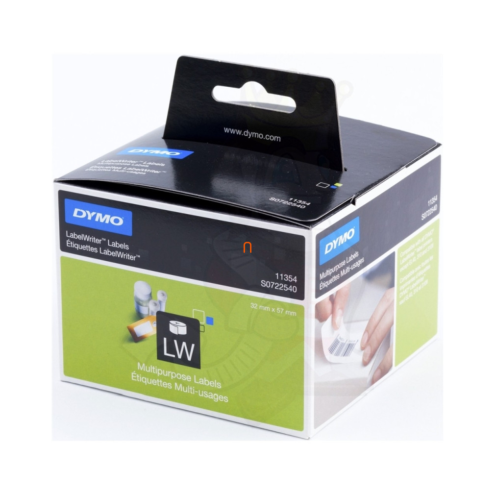 Dymo LabelWriter etikett, fehér, 57x32mm, 1000db/tekercs (11354) S0722540