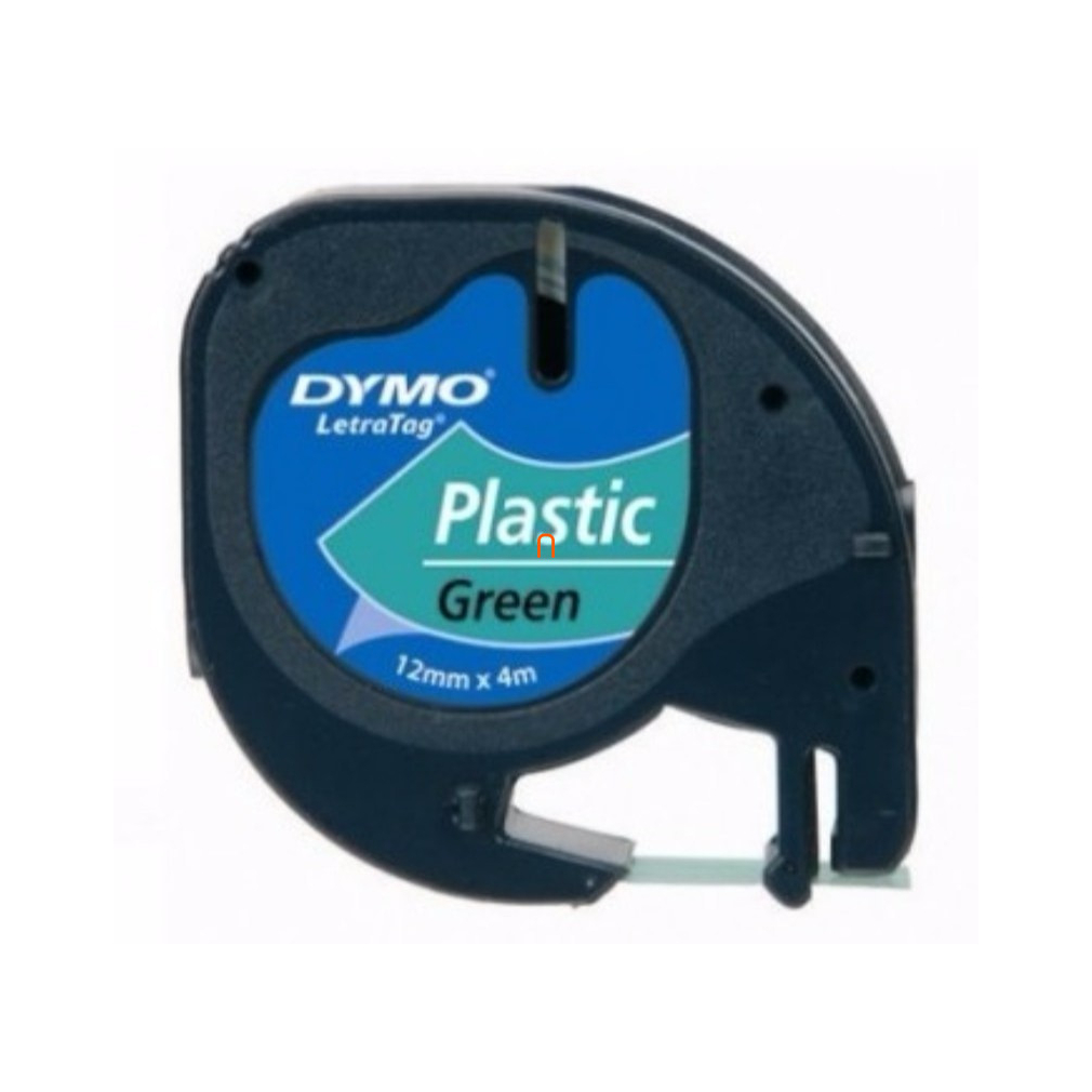 Dymo szalag Letratag, műanyag Zöld 59425 12mmx4m