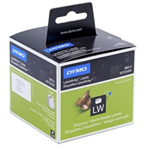   Dymo szalag LW etikett fehér, 101x54mm, 220 etikett/tekercs 99014