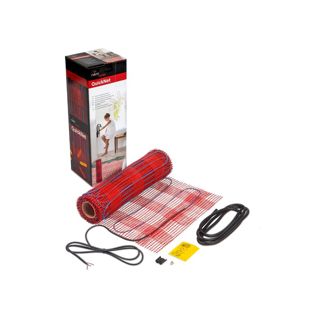 QuickNet-160, 2.0m2, 320W  Öntapadó kéteres árnyékolt fűtőháló,3,5mm vastag, méret 0,5m x 4,0m, teljesítmény 160W/m2  230V   (R-QN-P-2,0M2/T0)