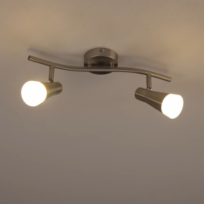   Szabályozható mennyezeti RGBW LED lámpa távirányítóval, ezüst - Epona iDual JE251294