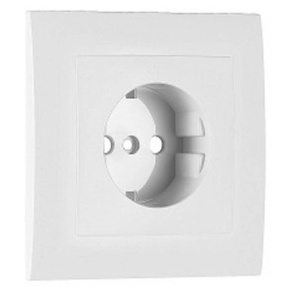   Efapel fedlap kerettel Schuko csatlakozóaljzathoz fehér (90902-TBR)